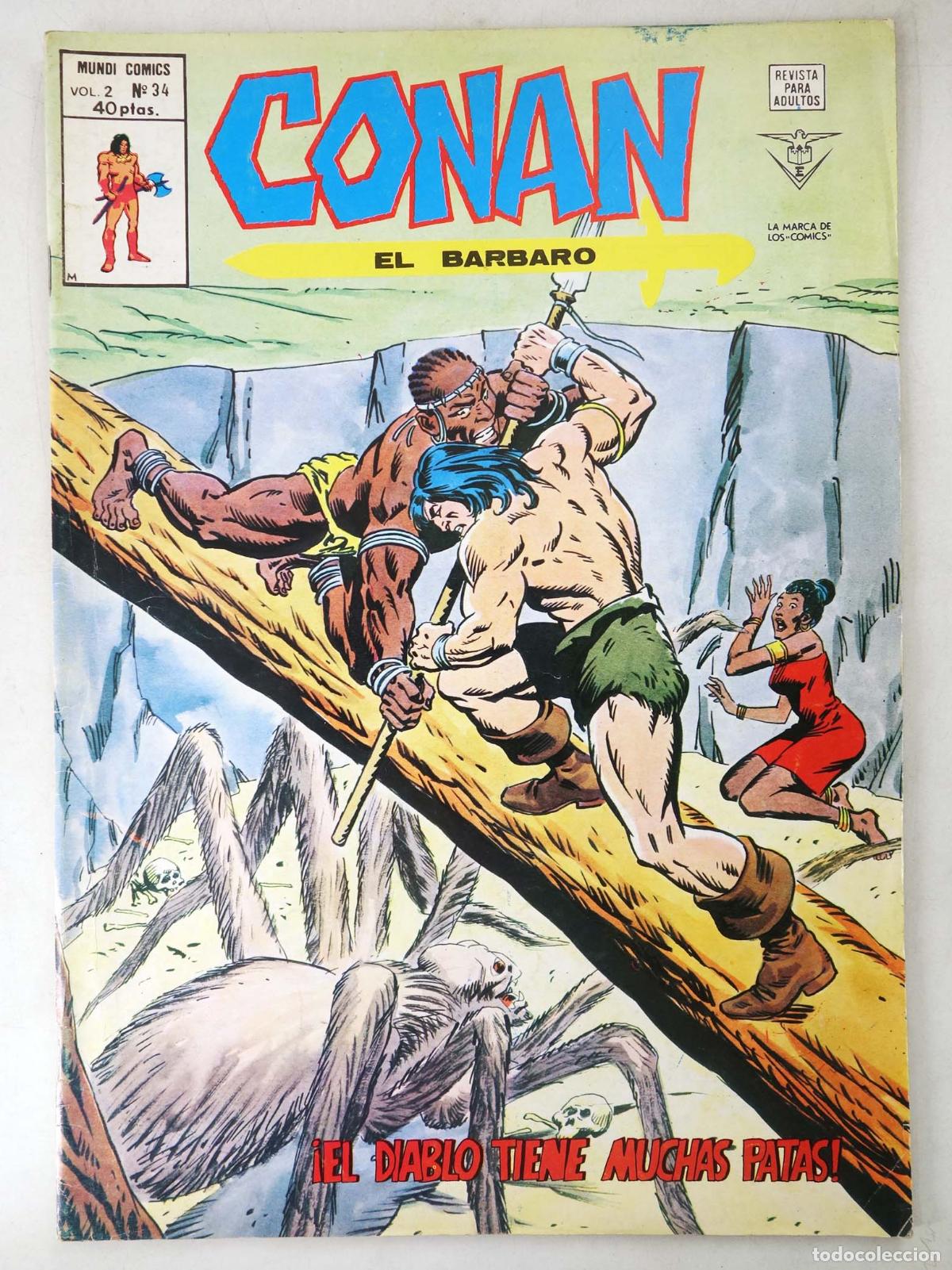 C&oacute;mics: CONAN, EL BARBARO VOL. 2 34. V&eacute;rtice, 1974 - Foto 1