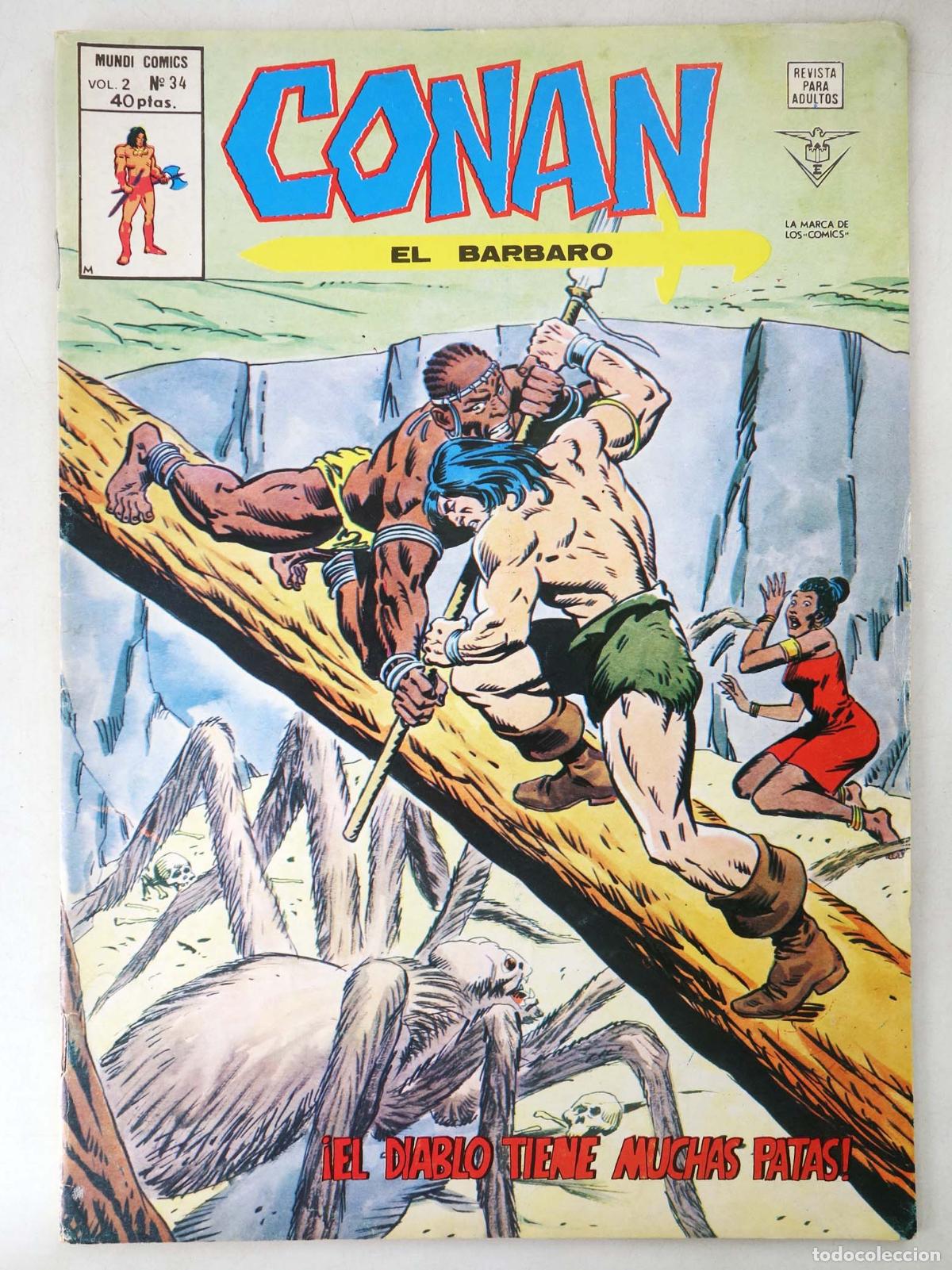C&oacute;mics: CONAN, EL BARBARO VOL. 2 34. V&eacute;rtice, 1974 - Foto 1