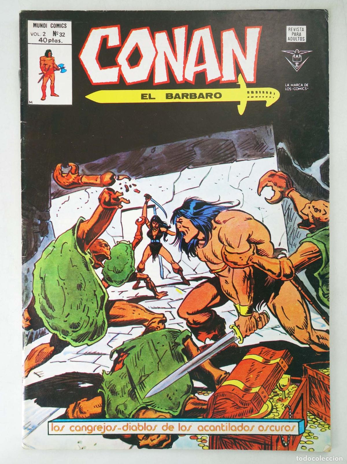 C&oacute;mics: CONAN, EL BARBARO VOL. 2 32. V&eacute;rtice, 1974 - Foto 1