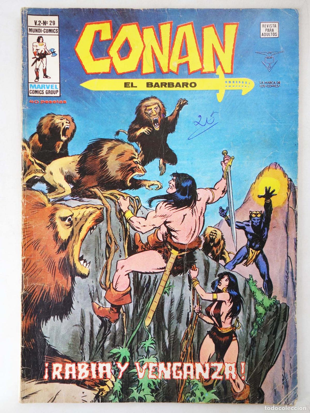 C&oacute;mics: CONAN, EL BARBARO VOL. 2 29. V&eacute;rtice, 1974 - Foto 1