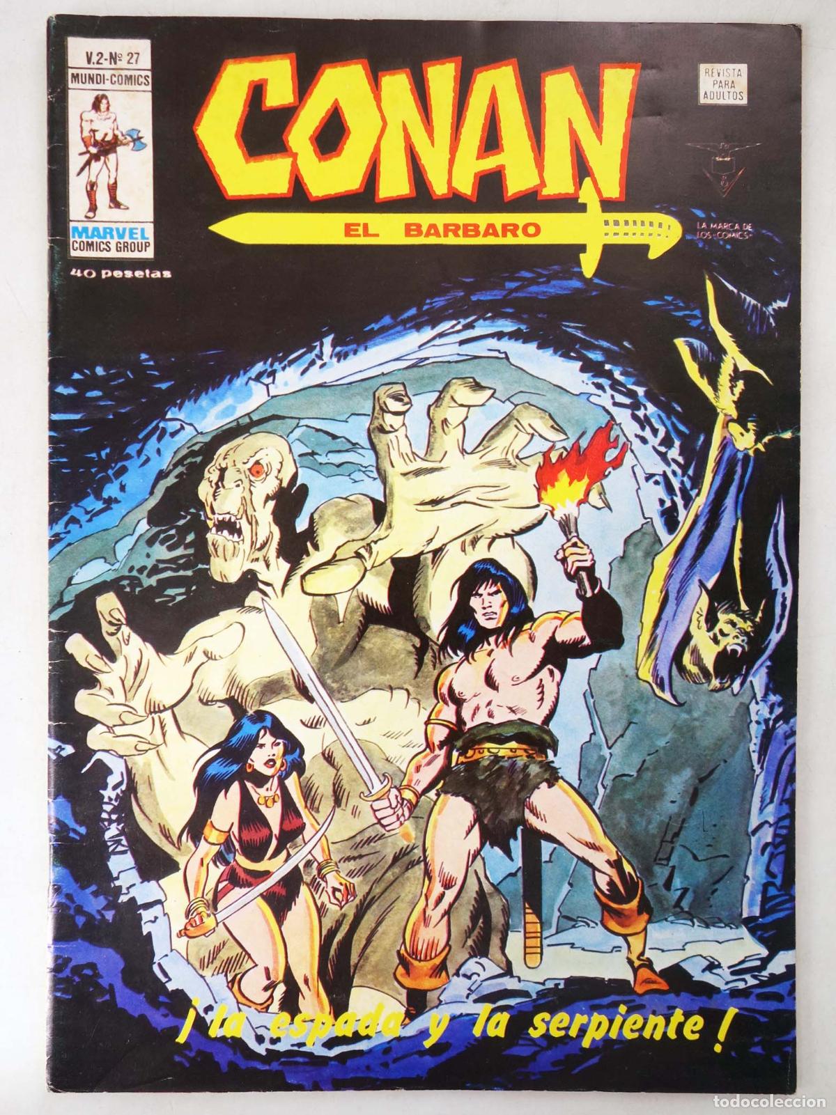 C&oacute;mics: CONAN, EL BARBARO VOL. 2 27. V&eacute;rtice, 1974 - Foto 1