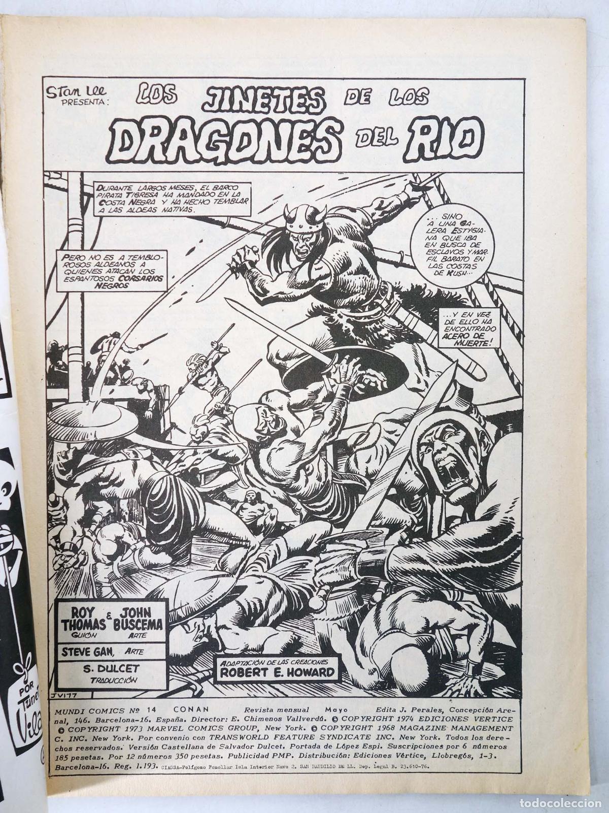 C&oacute;mics: CONAN, EL BARBARO VOL. 2 14. V&eacute;rtice, 1974 - Foto 3
