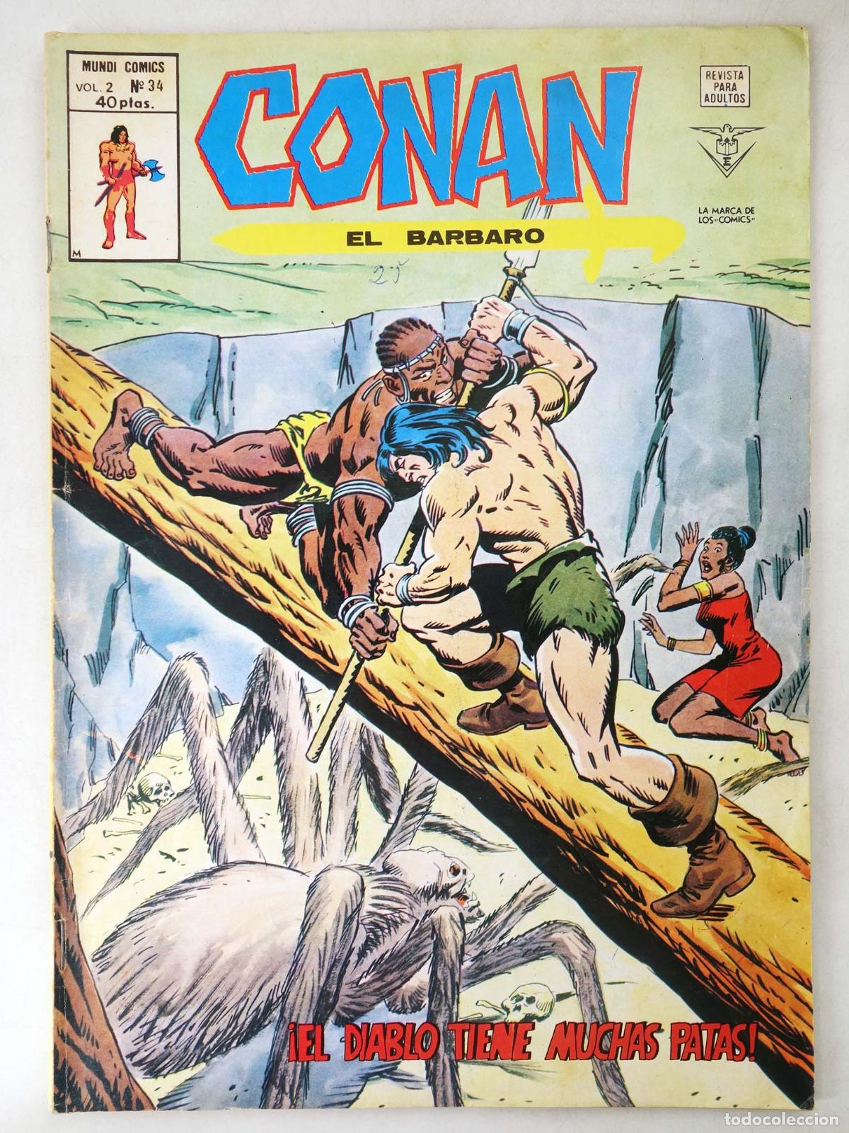 C&oacute;mics: CONAN, EL BARBARO VOL. 2 34. V&eacute;rtice, 1974 - Foto 1