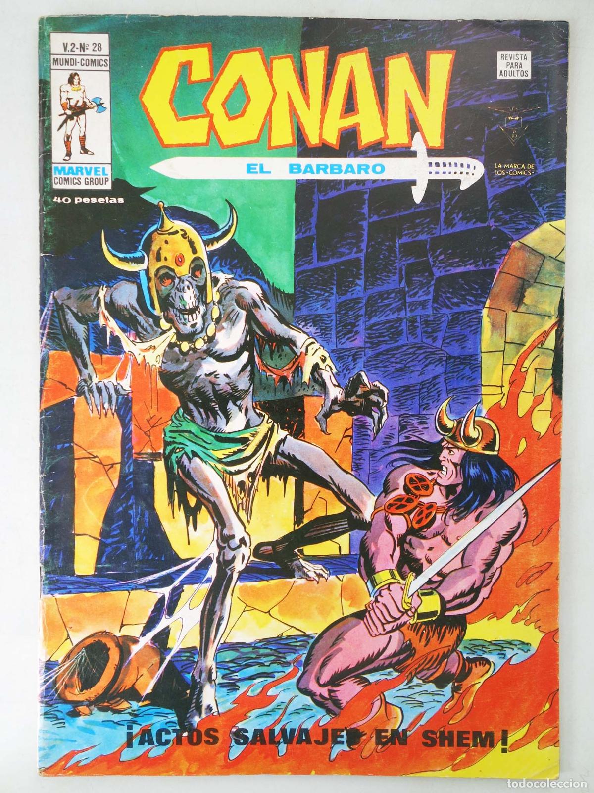 C&oacute;mics: CONAN, EL BARBARO VOL. 2 28. V&eacute;rtice, 1974 - Foto 1