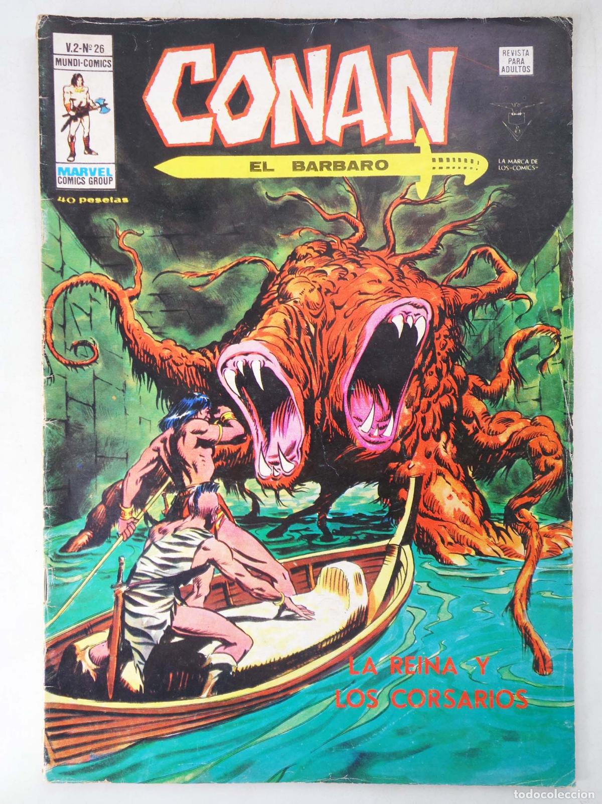 C&oacute;mics: CONAN, EL BARBARO VOL. 2 26. V&eacute;rtice, 1974 - Foto 1