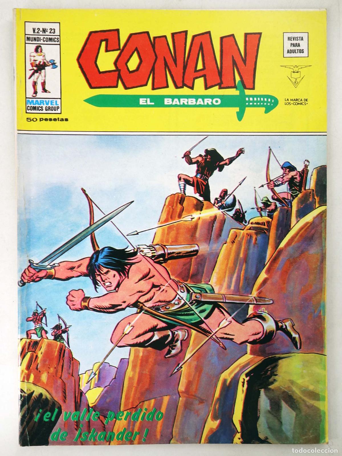 C&oacute;mics: CONAN, EL BARBARO VOL. 2 23. V&eacute;rtice, 1974 - Foto 1