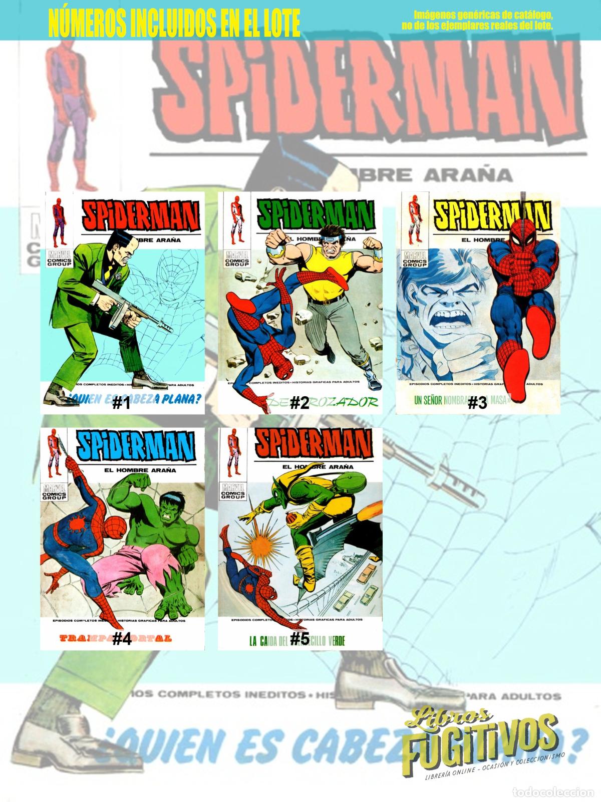 C&oacute;mics: SPIDERMAN V.1 51 A 55. V&eacute;rtice, 1969 - Foto 3