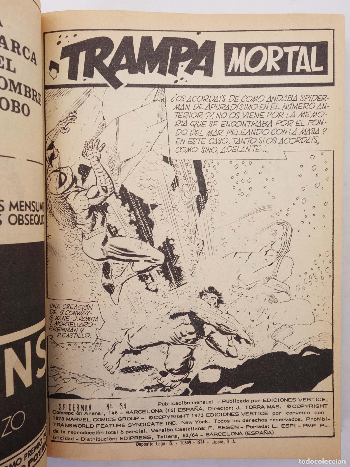 C&oacute;mics: SPIDERMAN V.1 51 A 55. V&eacute;rtice, 1969 - Foto 5