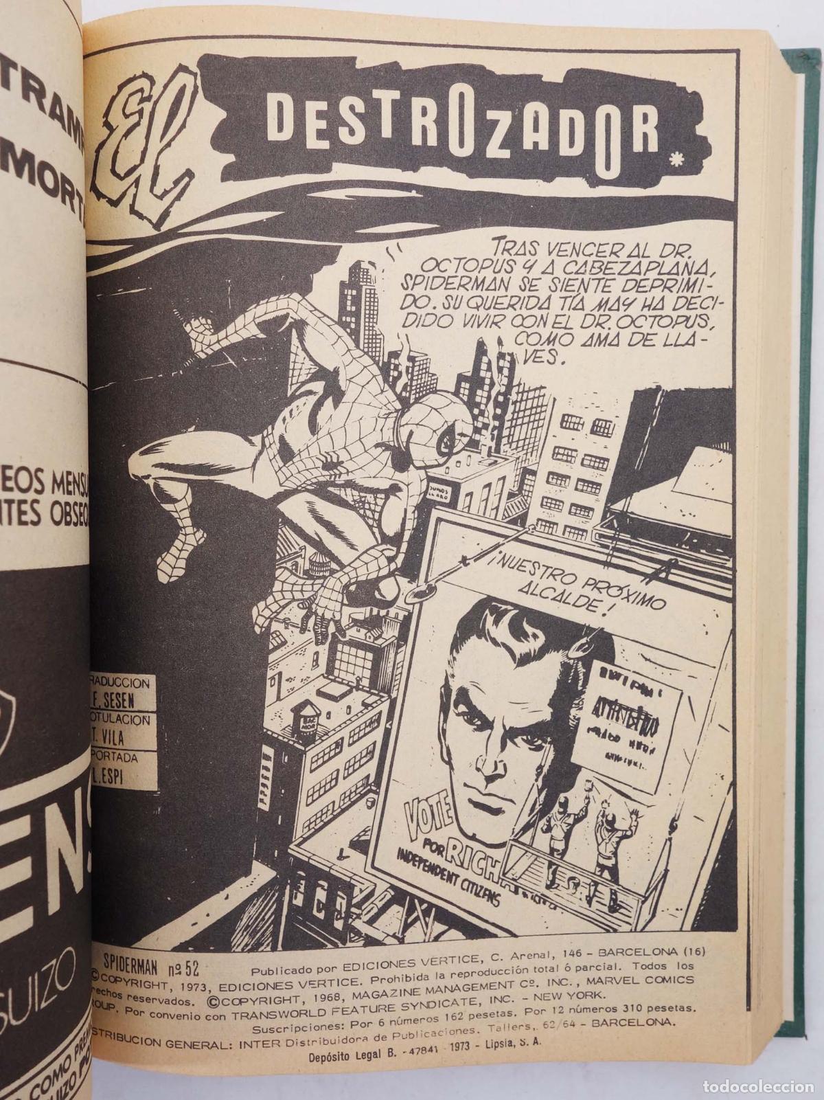 C&oacute;mics: SPIDERMAN V.1 51 A 55. V&eacute;rtice, 1969 - Foto 7