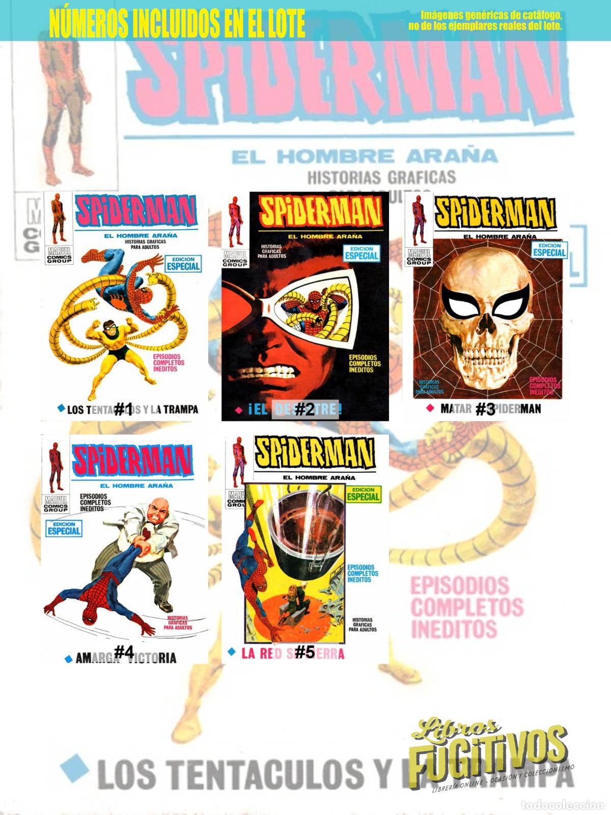 C&oacute;mics: SPIDERMAN V.1 21 A 25. V&eacute;rtice, 1969 - Foto 3