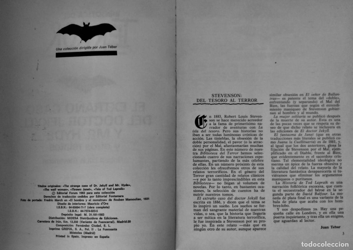 C&oacute;mics: ENCICLOPEDIA DEL TERROR - EDICIONES FORUM - LOTE DE 9 EJEMPLARES - Foto 29