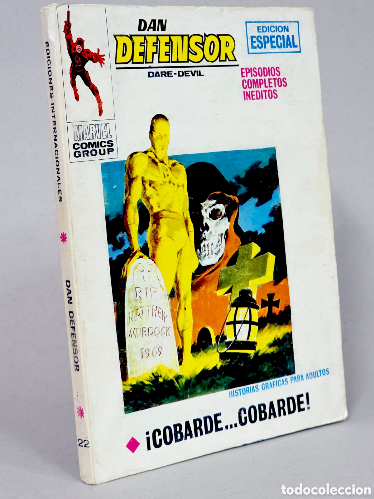 C&oacute;mics: C&Oacute;MIC DAN DEFENSOR 22 COBARDE VOL.1 VERTICE MARVEL TACO VOLUMEN MUY BUEN ESTADO - Foto 1