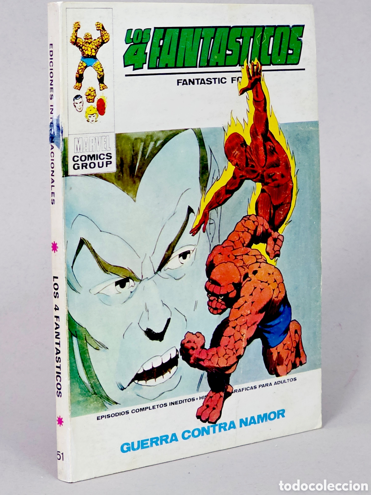 Comics: C&Oacute;MIC EXCELENTE LOS 4 FANTASTICOS 51 GUERRA CONTRA NAMOR VERTICE MARVEL TACO VOLUMEN TACO