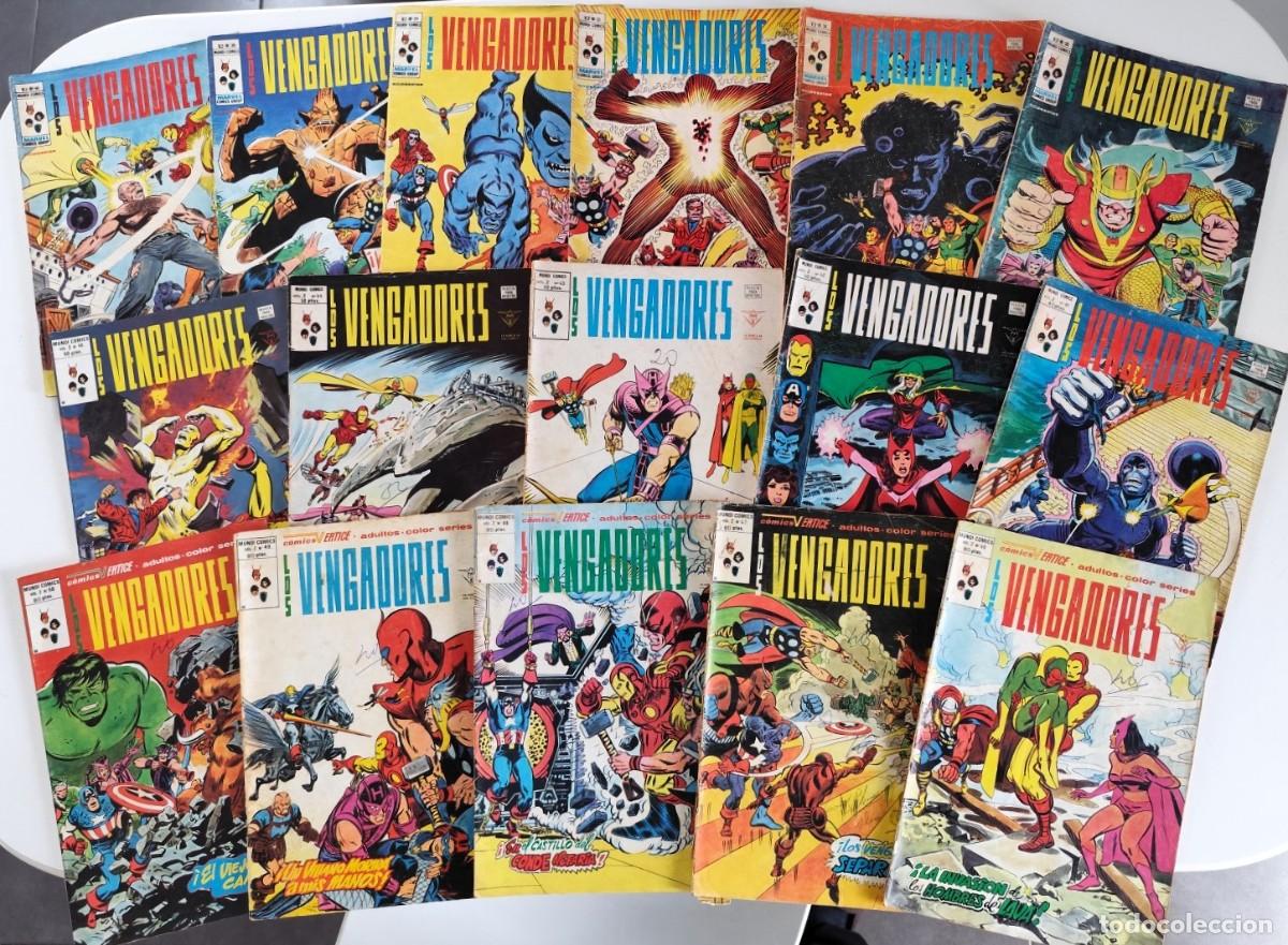 C&oacute;mics: LOS VENGADORES Vol.2 # 35 a 50 (Jim Shooter, George Perez, John Byrne) ~ MARVEL/V&Eacute;RTICE (1978/80)