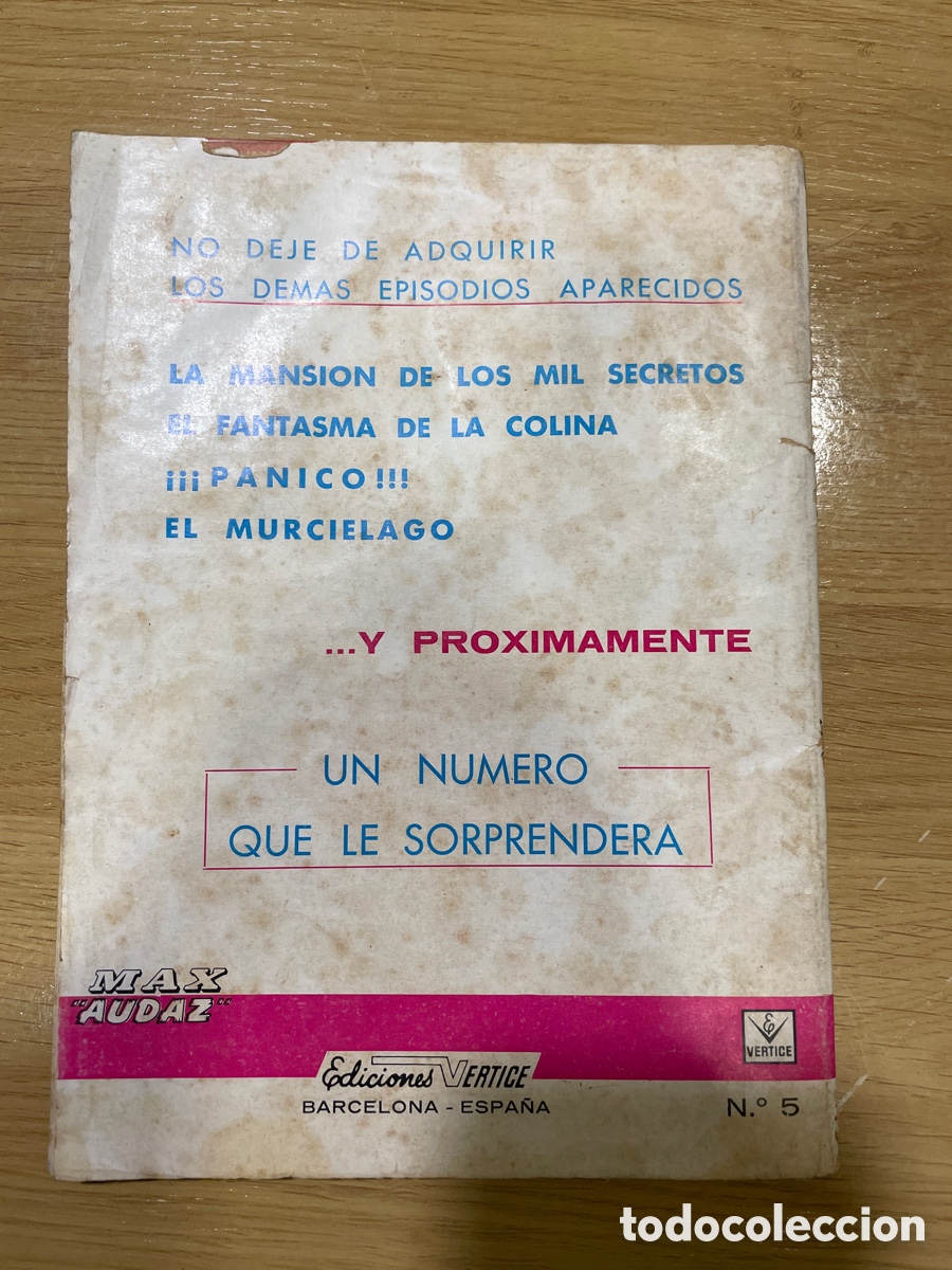 C&oacute;mics: Max Audaz n&uacute;m 5 El arquero dorado Ediciones Vertice 1965 - Foto 5