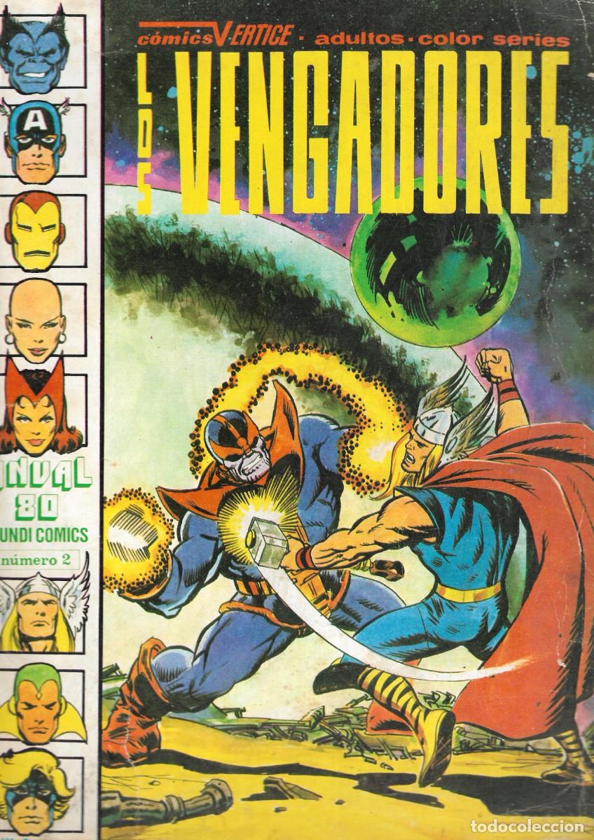 C&oacute;mics: LOS VENGADORES - ANUAL 80 MUNDO COMICS N&ordm; 2 - COMICS VERTICE - EDICIONES V&Eacute;RTICE 1973.