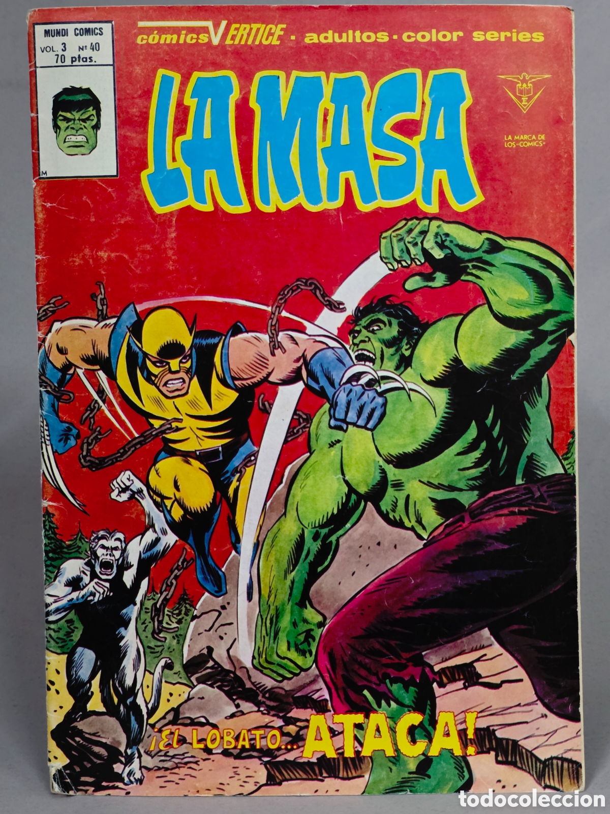 C&oacute;mics: C&Oacute;MIC LA MASA 40 VOL.3 EN LOBATO ATACA VERTICE MARVEL VOLUMEN MUY BUEN ESTADO GRAPA