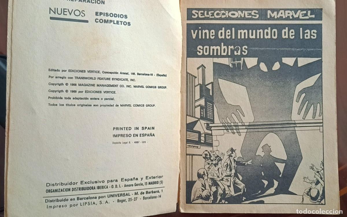 C&oacute;mics: SELECCIONES MARVEL N&deg; 4 EL MUNDO DE LAS SOMBRAS - EDICIONES VERTICE - Foto 2