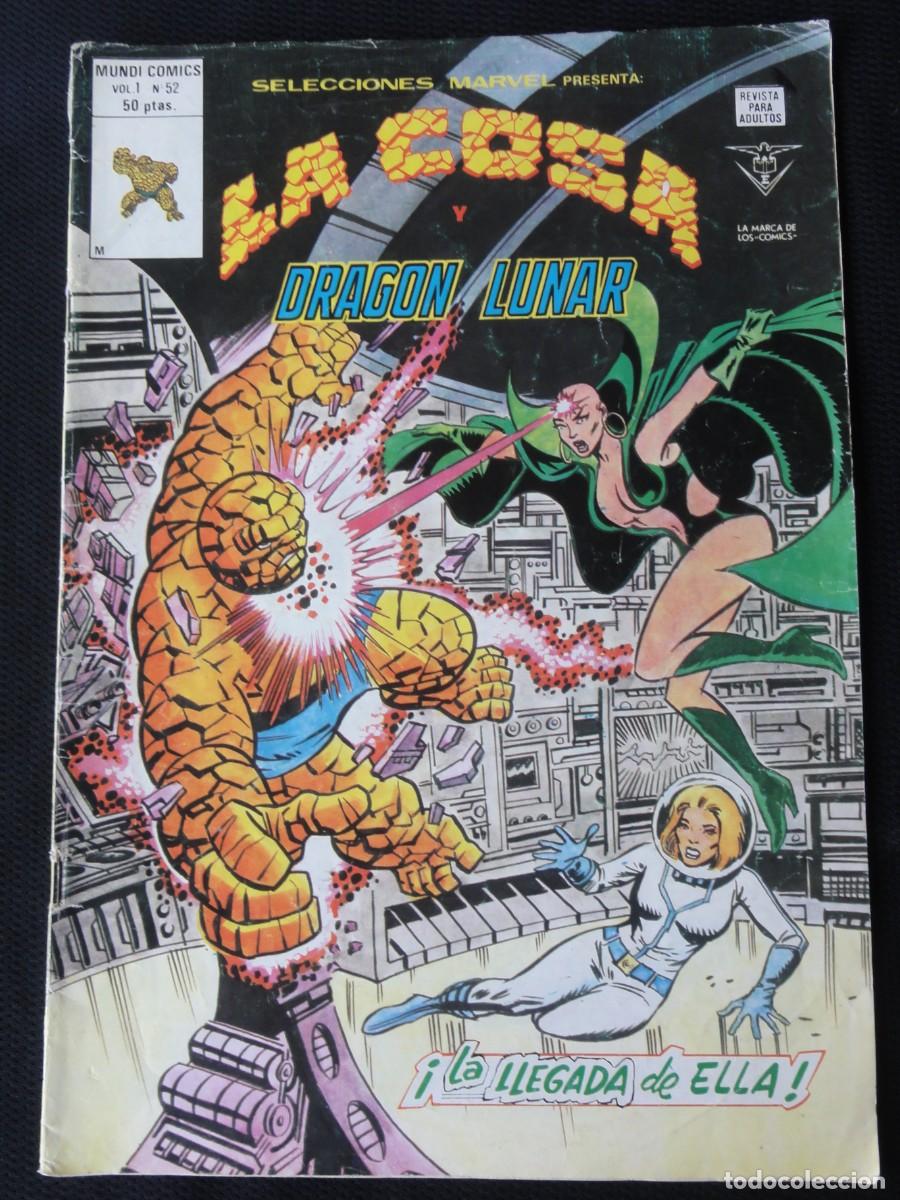C&oacute;mics: SELECCIONES MARVEL N&ordm; 52. LA COSA Y DRAG&Oacute;N LUNAR. EDICIONES V&Eacute;RTICE. 1980. C-31B