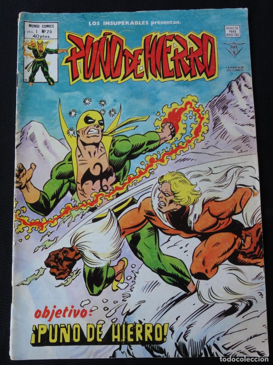 C&oacute;mics: LOS INSUPERABLES. PU&Ntilde;O DE HIERRO. VOLUMEN 1. N&ordm; 20. EDICIONES V&Eacute;RTICE. 1979. C-31B