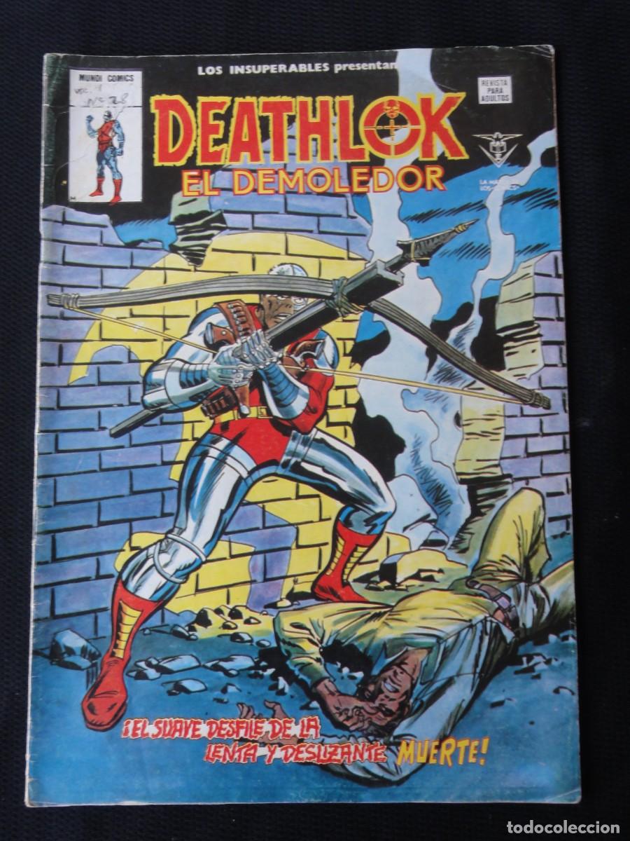 C&oacute;mics: LOS INSUPERABLES. DEATHLOCK EL DEMOLEDOR. VOLUMEN 1. N&ordm; 28. EDICIONES V&Eacute;RTICE. 1979. C-31B