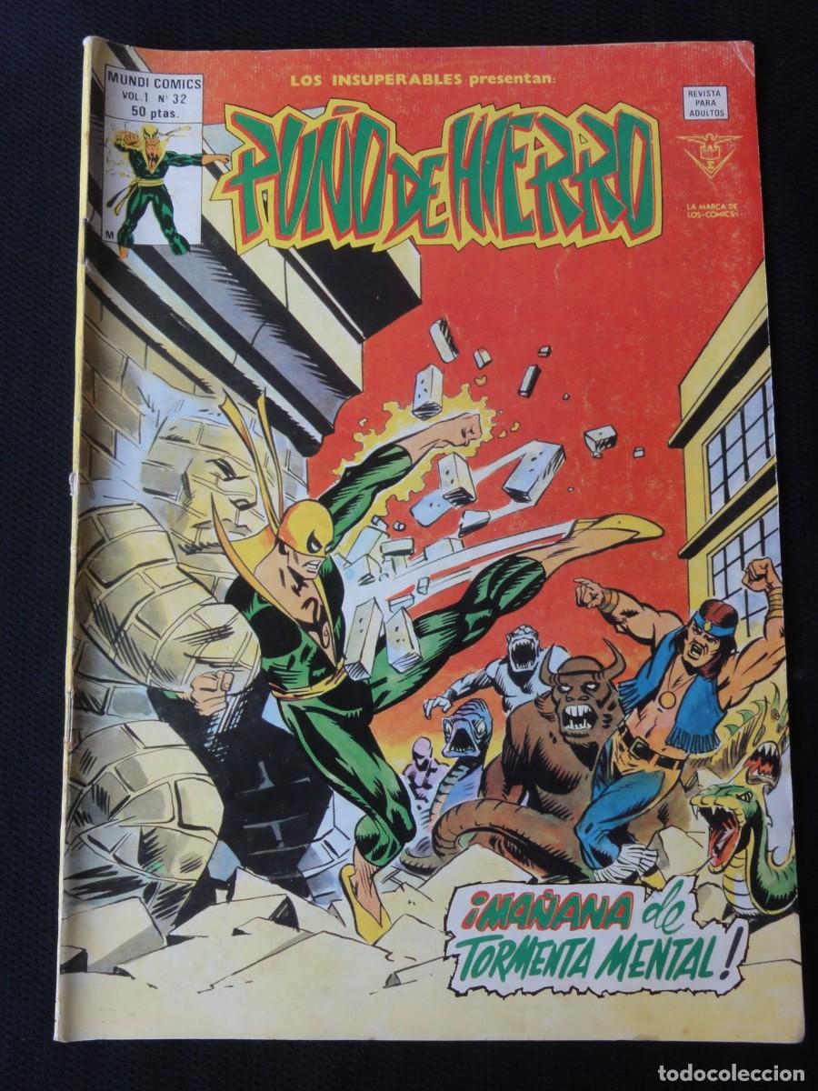 C&oacute;mics: LOS INSUPERABLES. PU&Ntilde;O DE HIERRO. N&ordm; 32. EDICIONES V&Eacute;RTICE. 1979. C-31B