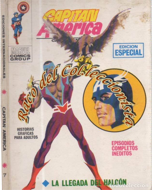 C&oacute;mics: CAPITAN AMERICA, V.1 N. 7 TITULO: LA LLEGADA DEL HALCON. ; VERTICE V.1