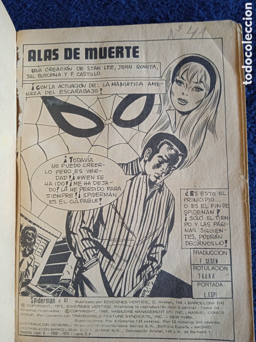 C&oacute;mics: SPIDERMAN VOL. 1 N&ordm; 41 -ED. VERTICE - TACO - Foto 3