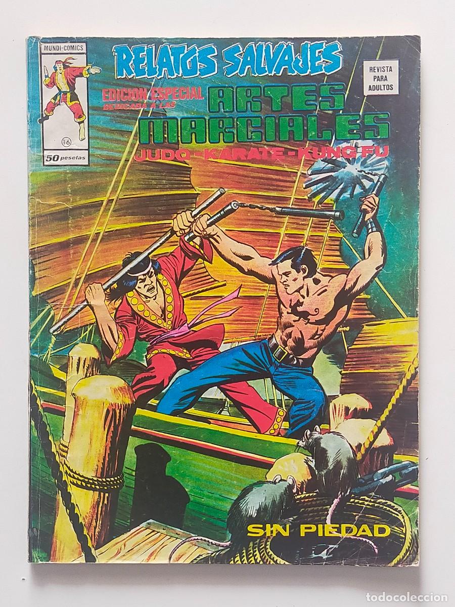 C&oacute;mics: Relatos Salvajes, ARTES MARCIALES N&ordm; 16: SIN PIEDAD - Edic. VERTICE, MUNDI COMICS 1975