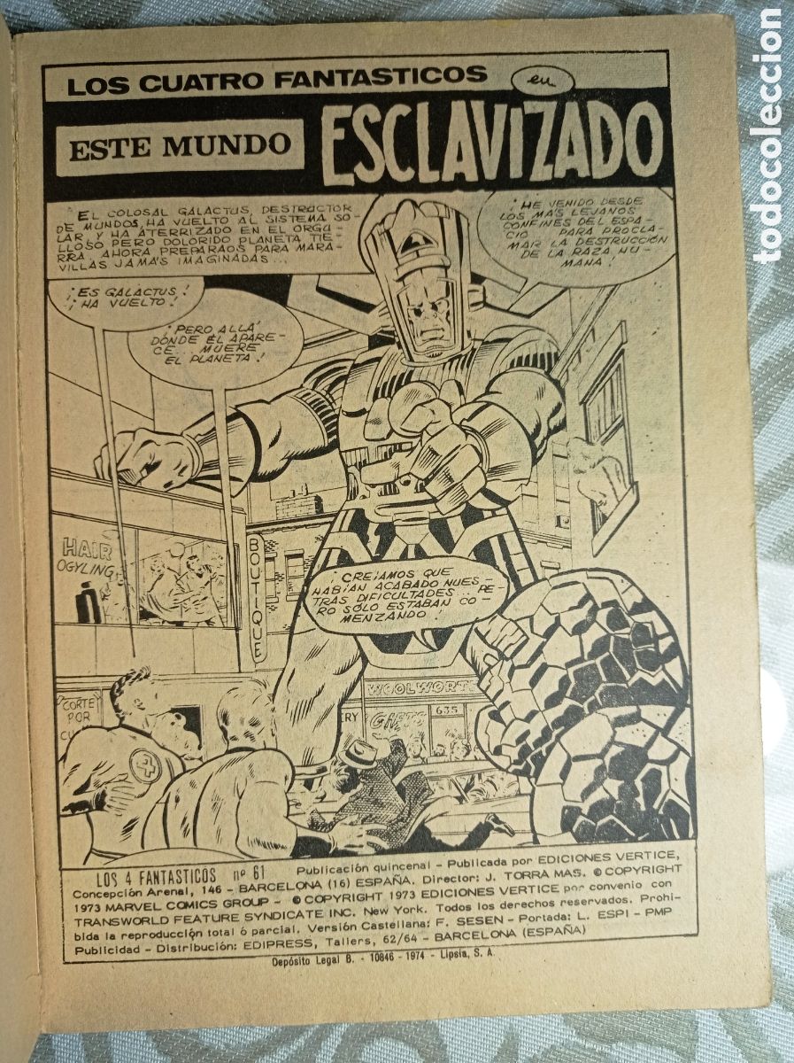 C&oacute;mics: LOS 4 FANT&Aacute;STICOS. VOL.1 N&ordm; 61 - Foto 2