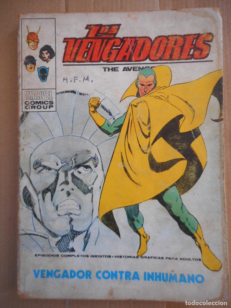 C&oacute;mics: LOS VENGADORES VOL.1 N&ordm;44 VENGADOR CONTRA INHUMANO (V&Eacute;RTICE 1973)