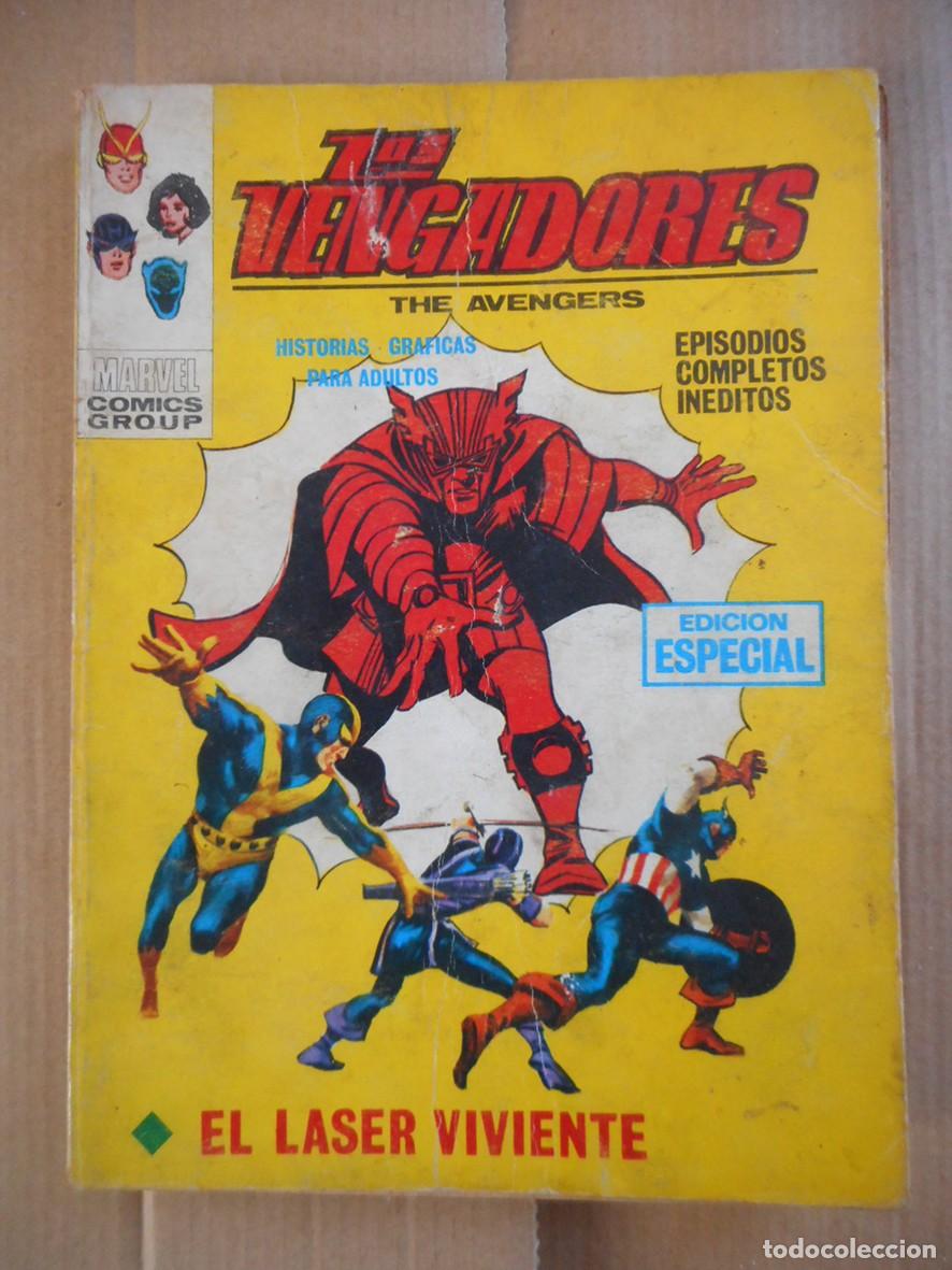 C&oacute;mics: LOS VENGADORES VOL.1 N&ordm;15 EL L&Aacute;SER VIVIENTE (V&Eacute;RTICE 1970)