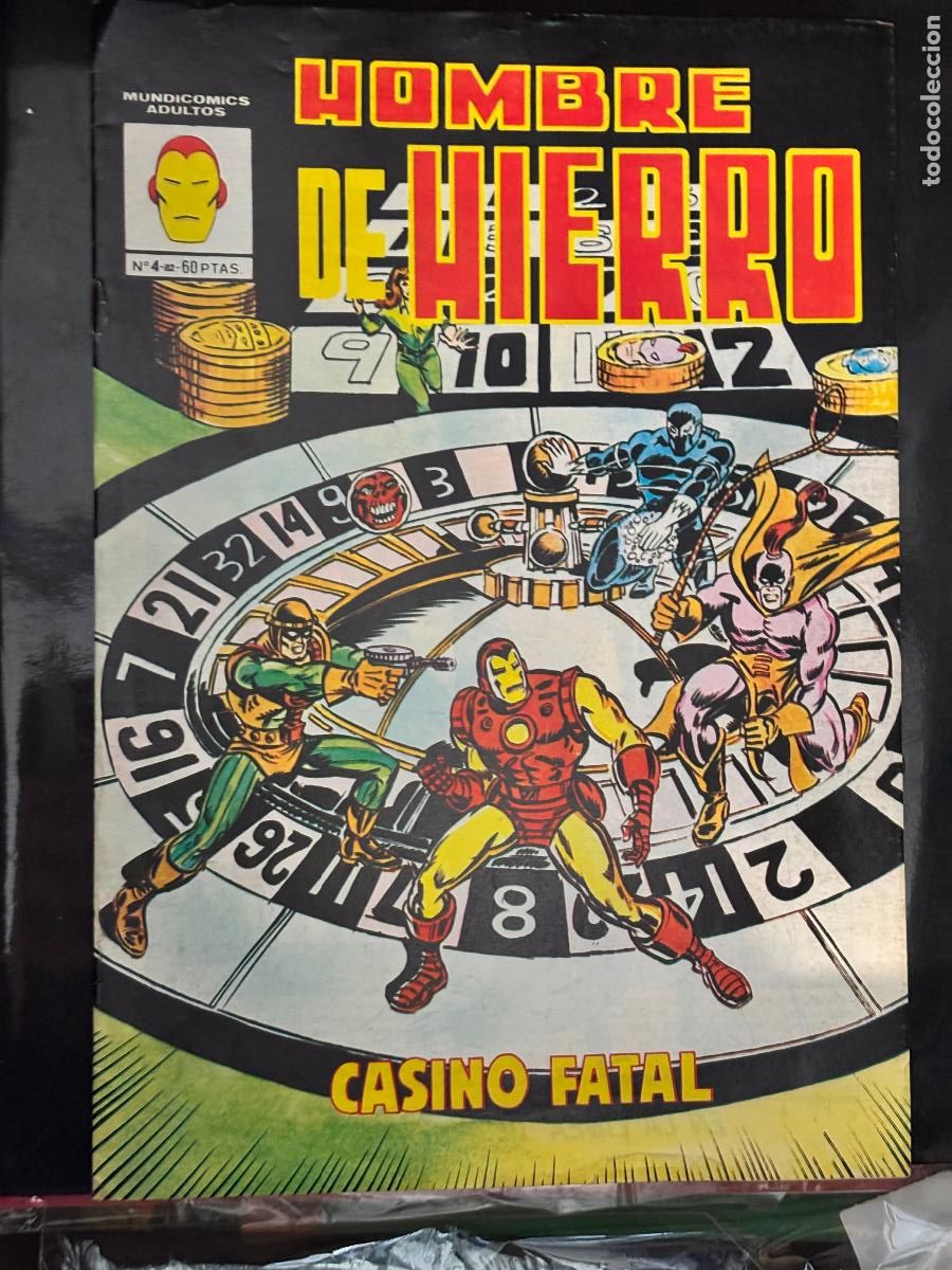 C&oacute;mics: HOMBRE DE HIERRO #4, CASINO FATAL, MUNDICOMICS, 1.982