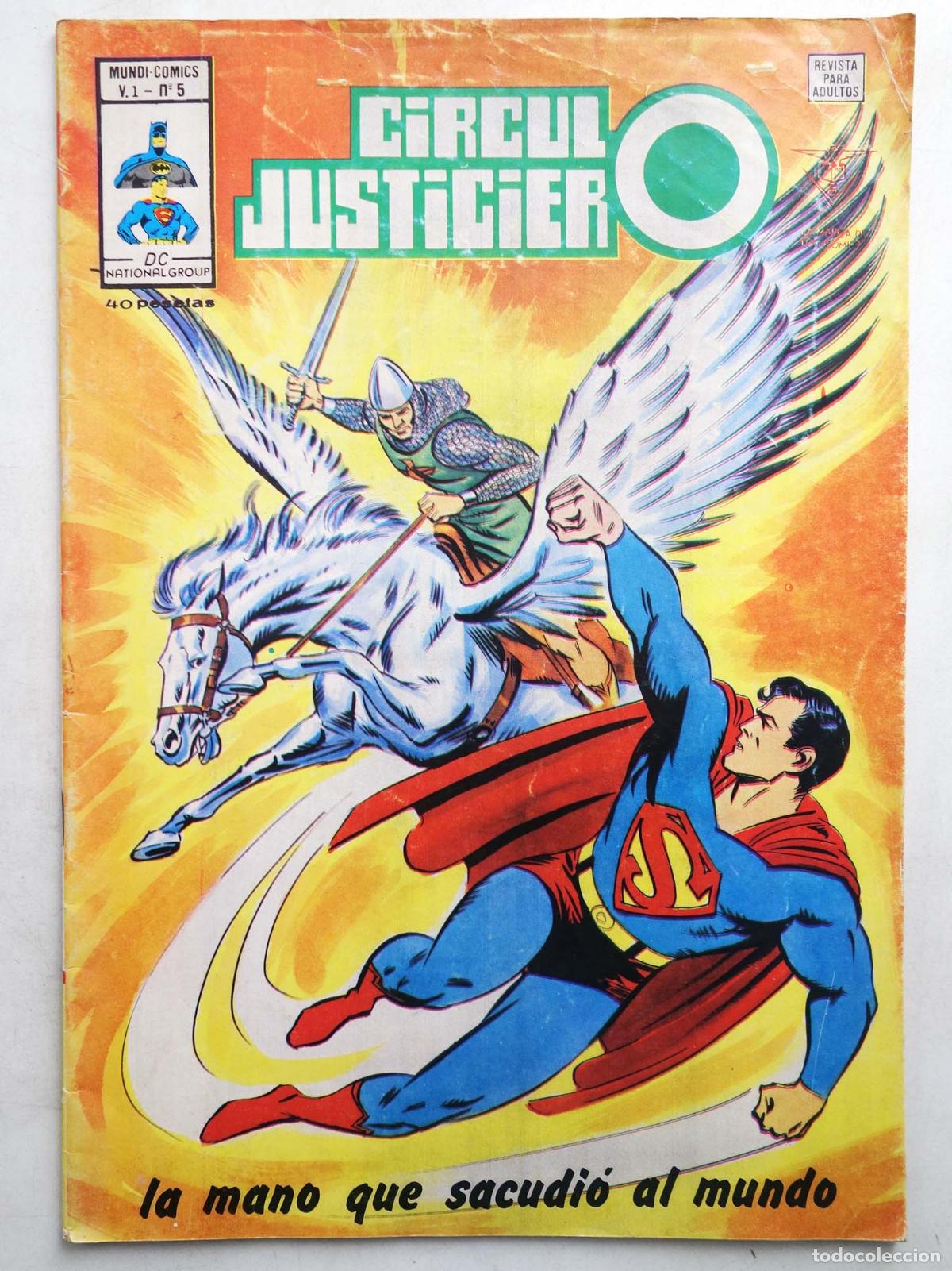 C&oacute;mics: CIRCULO JUSTICIERO 5 (Vvaa) V&eacute;rtice, 1980
