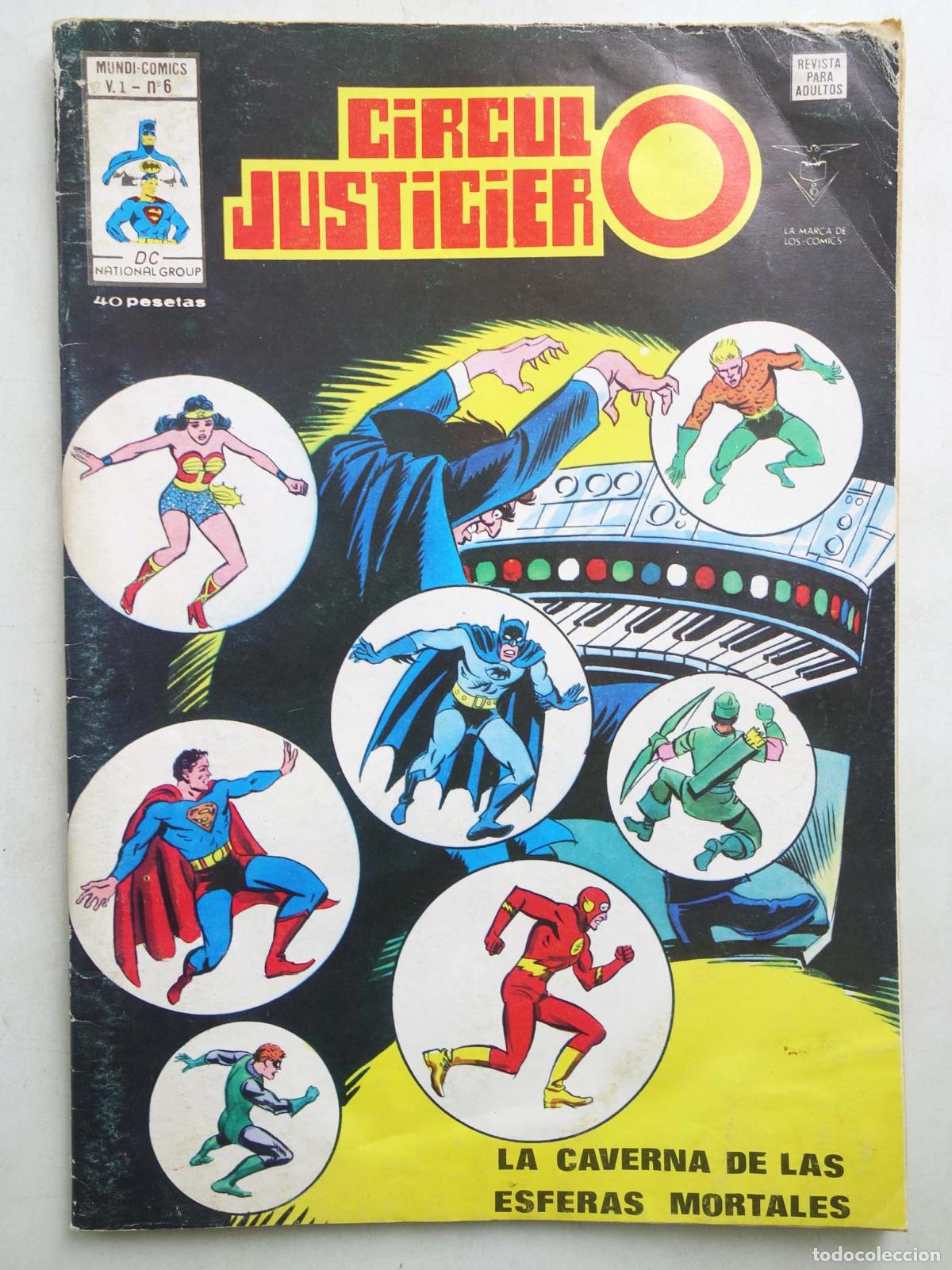 C&oacute;mics: CIRCULO JUSTICIERO 6 (Vvaa) V&eacute;rtice, 1980