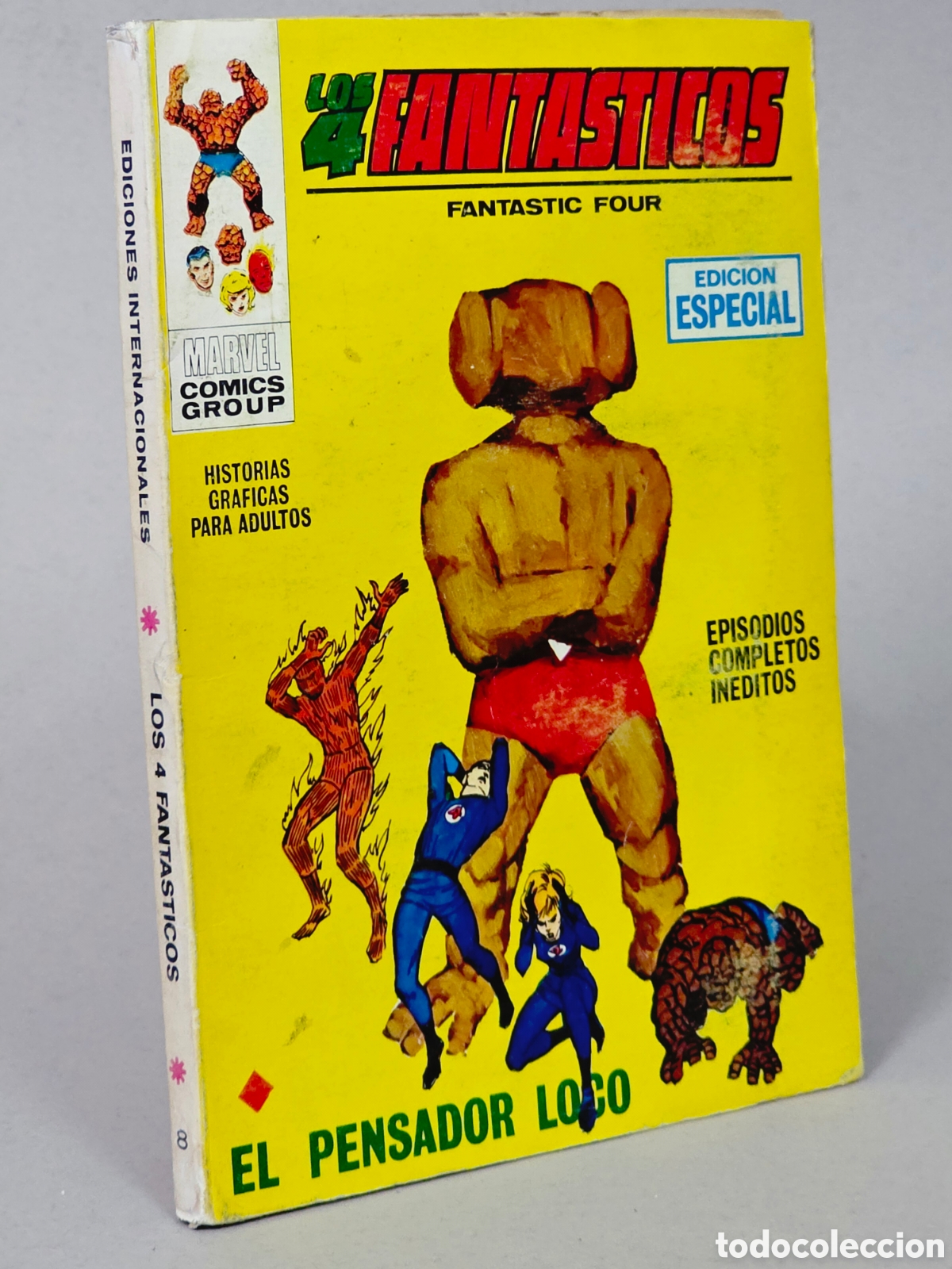 C&oacute;mics: C&Oacute;MIC LOS 4 FANTASTICOS 8 EL PENSADOR LOCO VOL.1 VERTICE MARVEL VOLUMEN TACO NORMAL/BUEN ESTADO