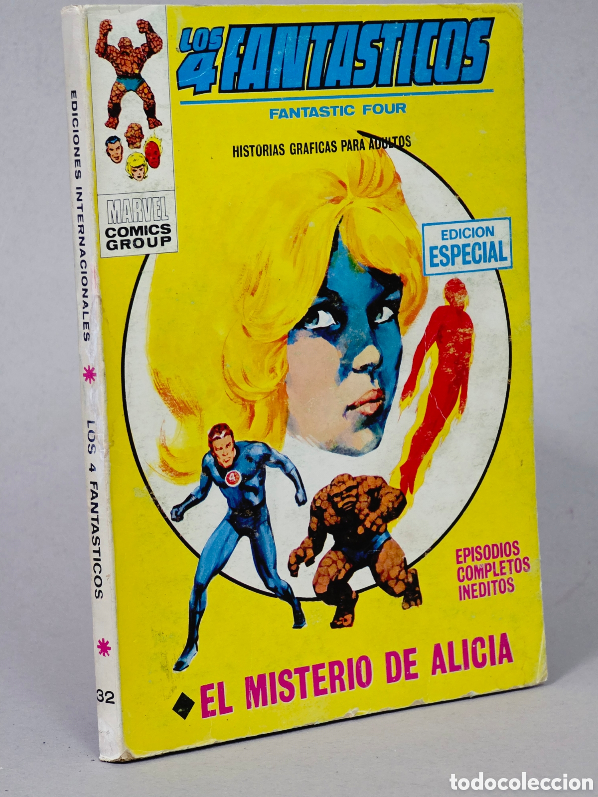 C&oacute;mics: C&Oacute;MIC LOS 4 FANTASTICOS 32 EL MISTERIO DE ALICIA VOL.1 VERTICE MARVEL VOLUMEN TACO BUEN ESTADO