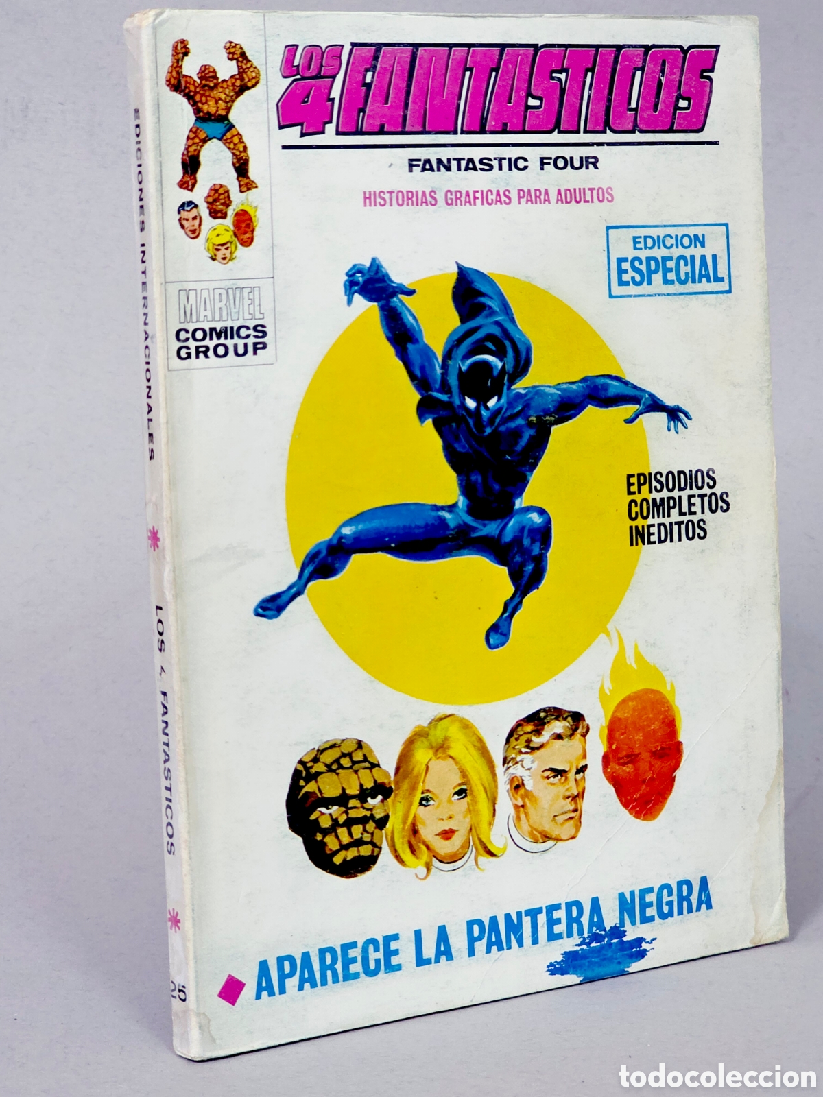 C&oacute;mics: C&Oacute;MIC LOS 4 FANTASTICOS 25 APARECE LA PANTERA NEGRA VOL.1 VERTICE MARVEL VOLUMEN TACO BUEN ESTADO