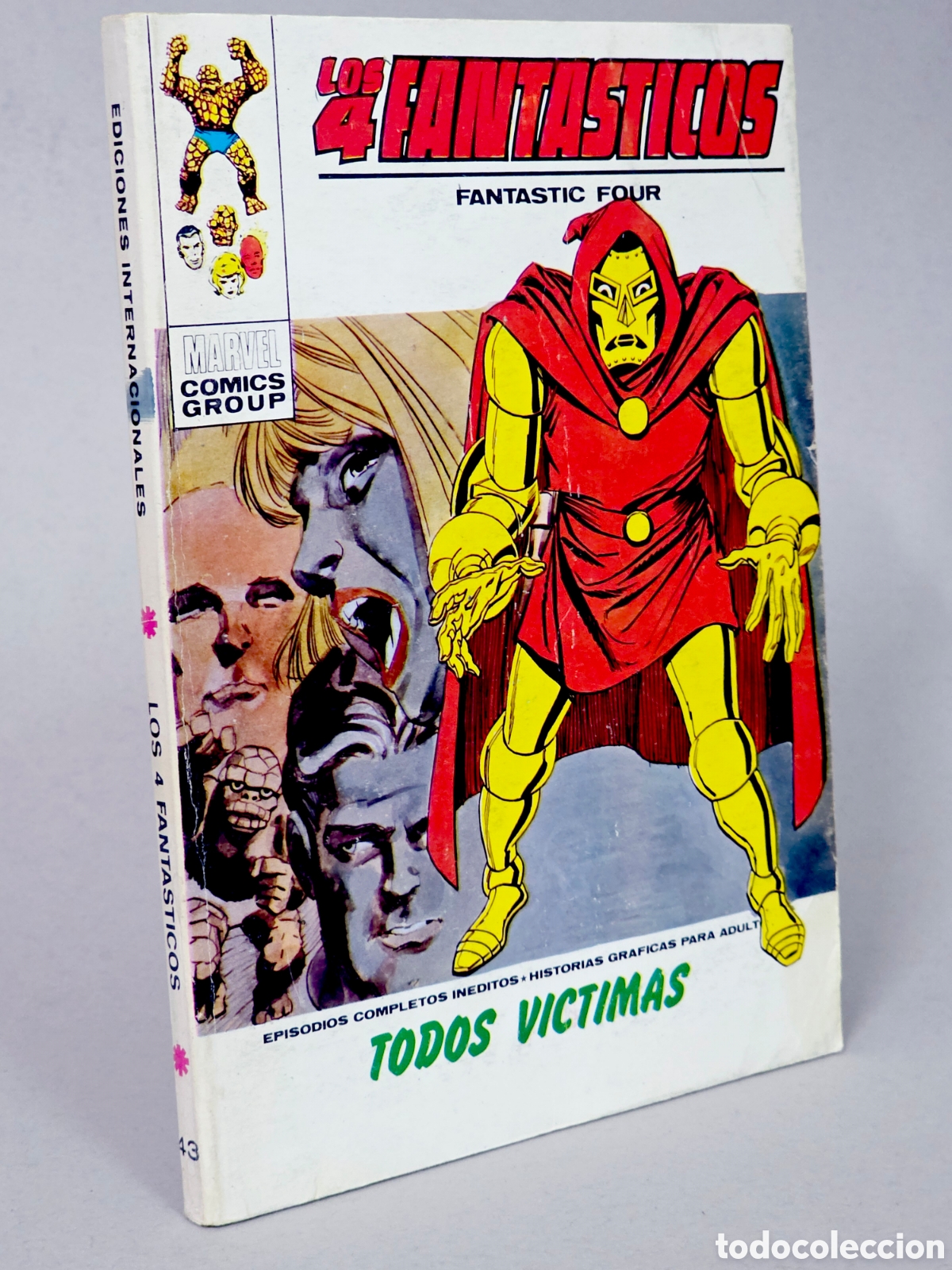 C&oacute;mics: C&Oacute;MIC LOS 4 FANTASTICOS 43 TODOS V&Iacute;CTIMAS VOL.1 VERTICE MARVEL VOLUMEN TACO MUY BUEN ESTADO