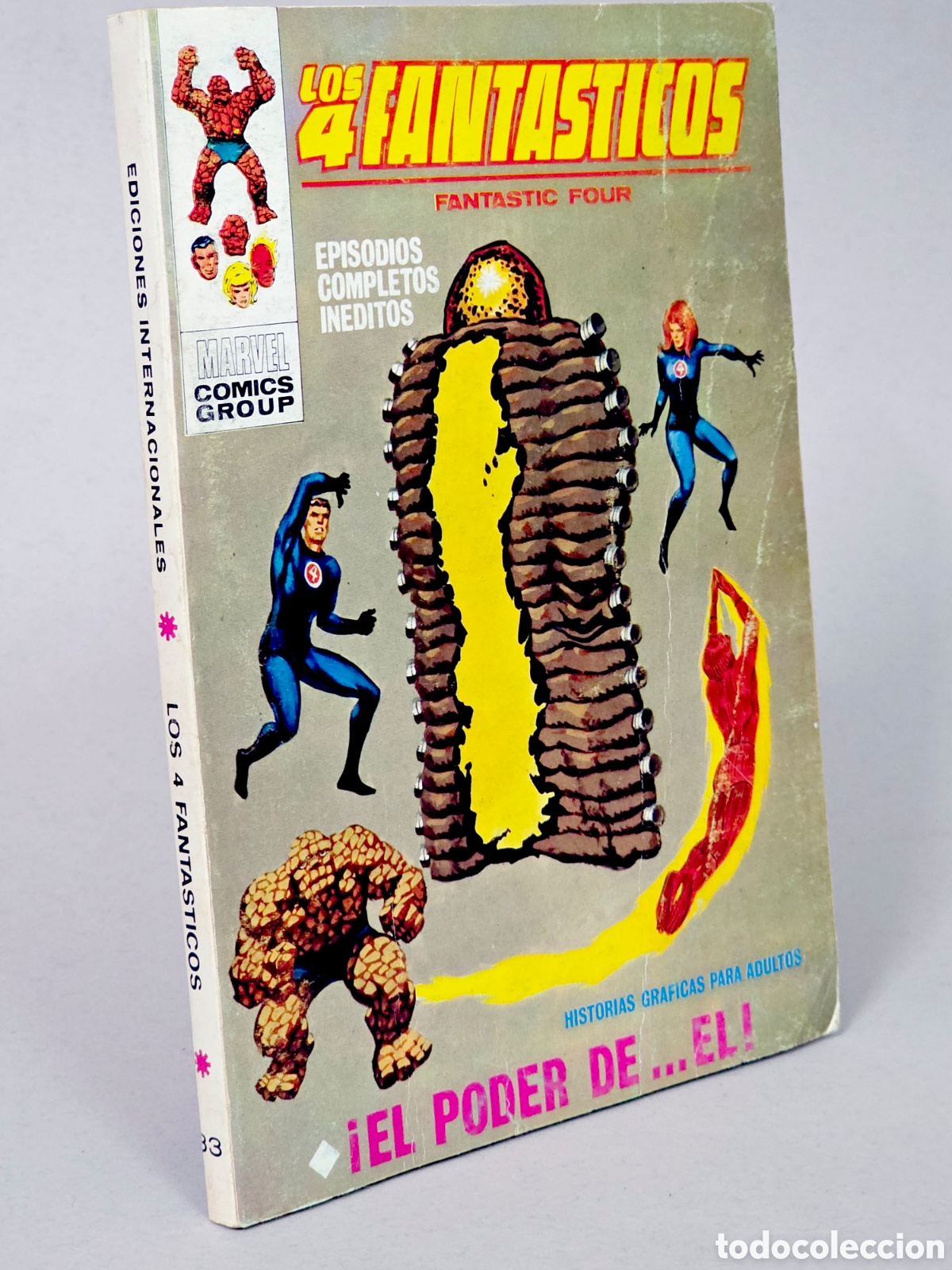 C&oacute;mics: C&Oacute;MIC LOS 4 FANTASTICOS 33 EL PODER DE &Eacute;L VOL.1 VERTICE MARVEL VOLUMEN TACO MUY BUEN ESTADO