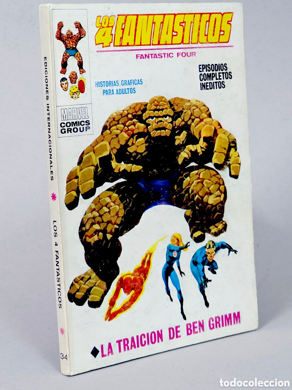 C&oacute;mics: C&Oacute;MIC LOS 4 FANTASTICOS 34 LA TRAICI&Oacute;N VOL.1 VERTICE MARVEL VOLUMEN TACO CASI EXCELENTE ESTADO