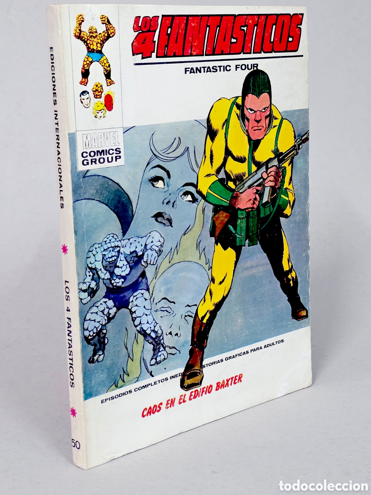 C&oacute;mics: C&Oacute;MIC LOS 4 FANTASTICOS 50 CAOS EN EL EDIFICIO BAXTER VOL.1 VERTICE MARVEL VOLUMEN TACO BUEN ESTADO - Foto 1