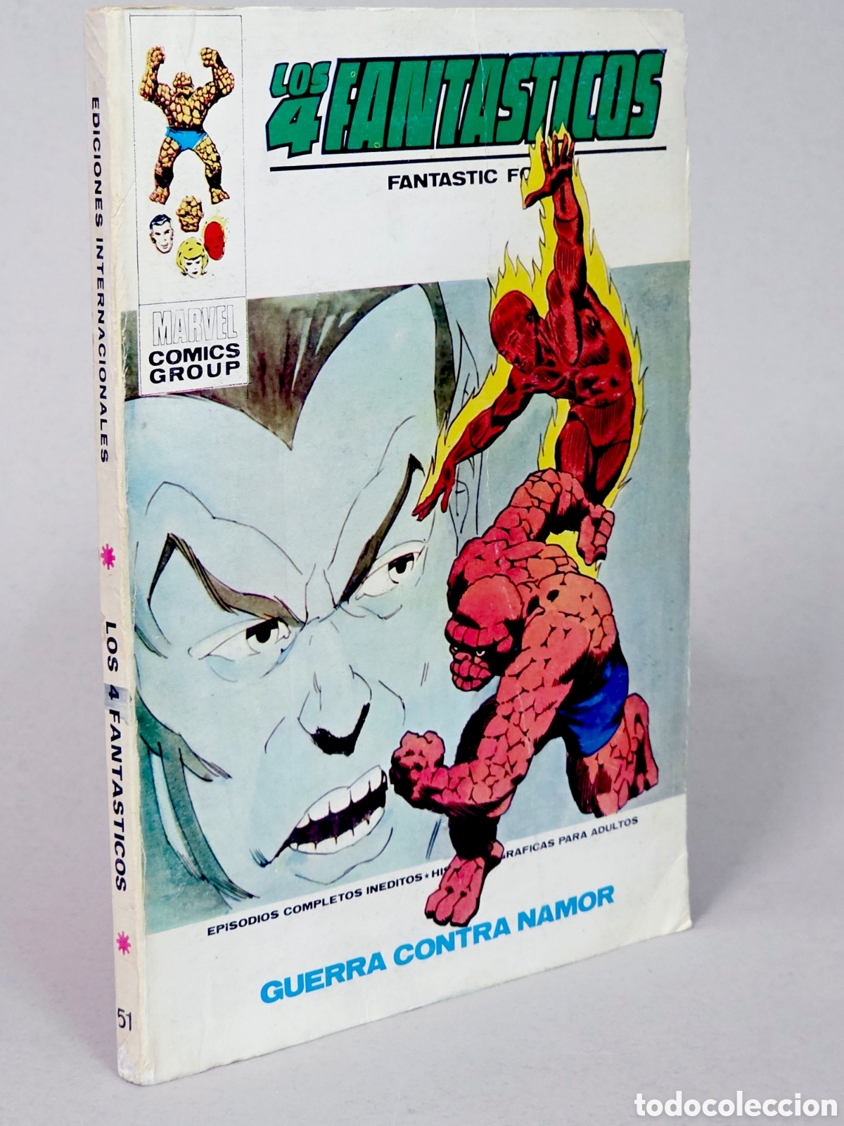 C&oacute;mics: C&Oacute;MIC LOS 4 FANTASTICOS 51 GUERRA CONTRA EL NAMOR VOL.1 VERTICE MARVEL VOLUMEN TACO BUEN ESTADO