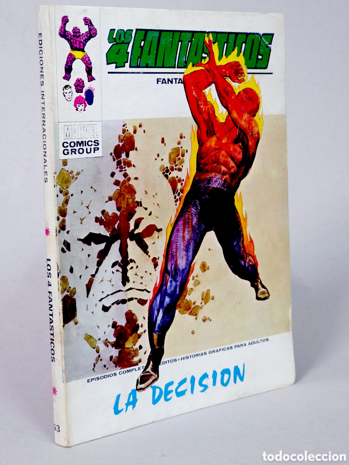 C&oacute;mics: C&Oacute;MIC LOS 4 FANTASTICOS 53 LA DECISI&Oacute;N VOL.1 VERTICE MARVEL VOLUMEN TACO BUEN ESTADO