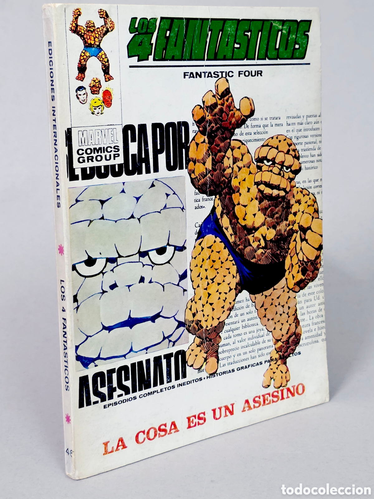 C&oacute;mics: C&Oacute;MIC LOS 4 FANTASTICOS 46 LA COSA ES UN ASESINO VOL.1 VERTICE MARVEL VOLUMEN TACO BUEN ESTADO
