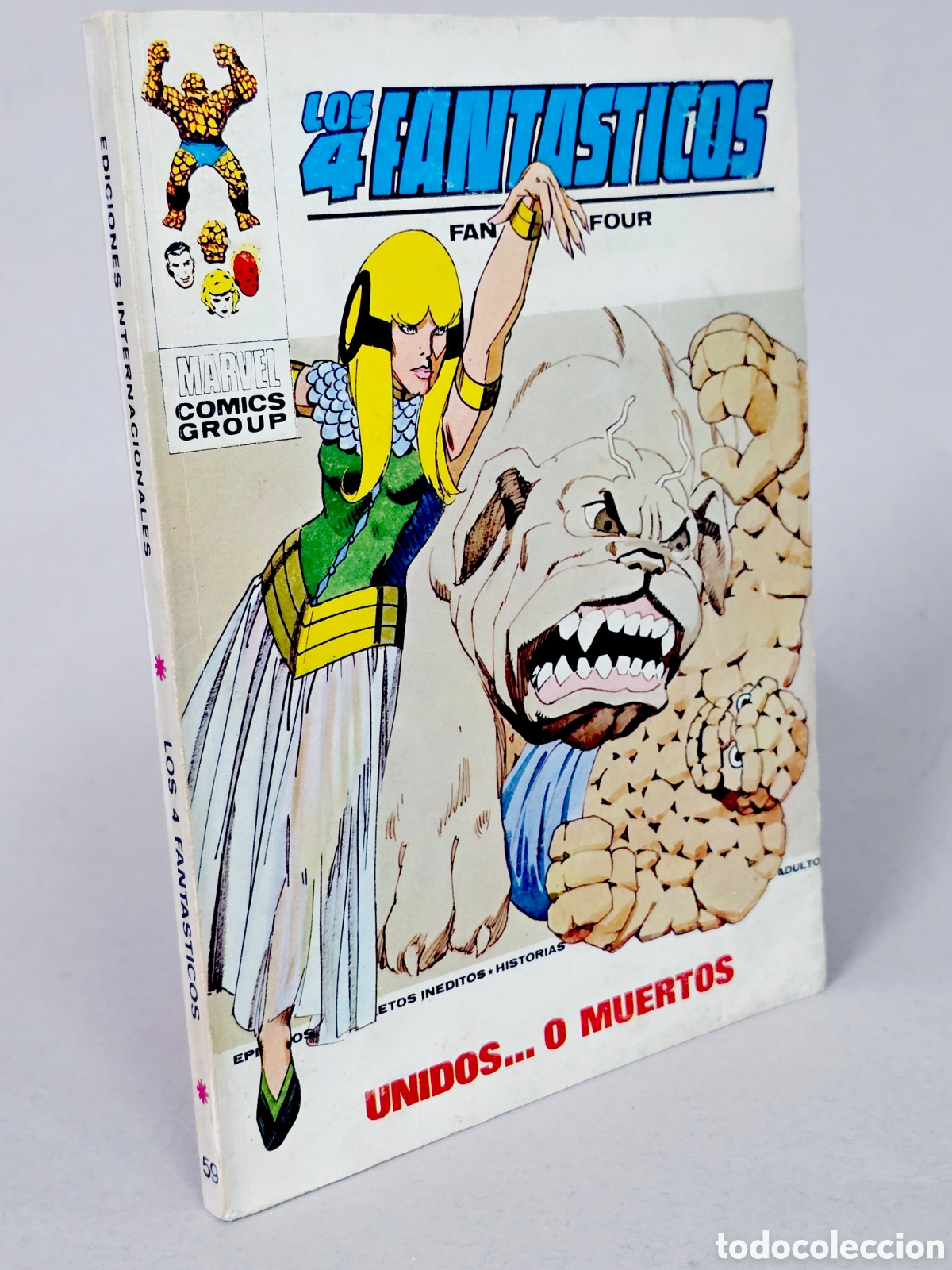 C&oacute;mics: C&Oacute;MIC LOS 4 FANTASTICOS 59 UNIDOS O MUERTOS VOL.1 VERTICE MARVEL VOLUMEN TACO MUY BUEN ESTADO