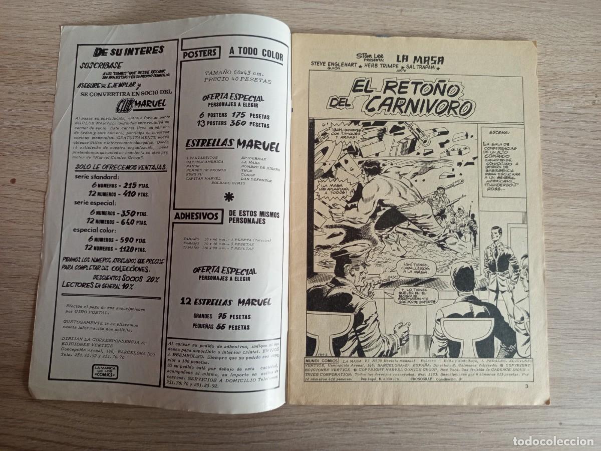 C&oacute;mics: LA MASA 30 V.3 VOLUMEN 3 VERTICE - Foto 2