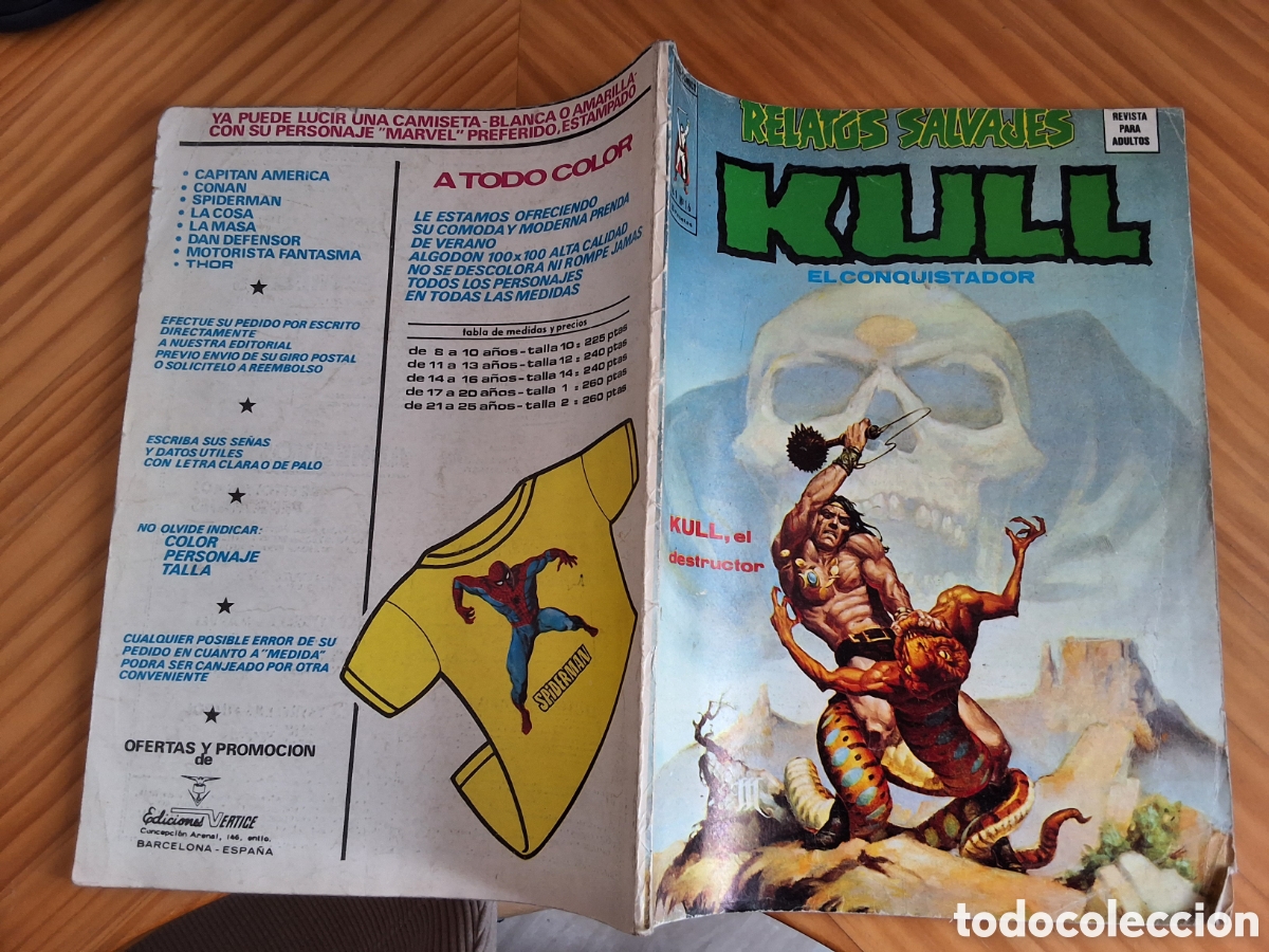 Comics : Kull el conquistador relatos salvajes mundi comics vertice volumen 1 n&uacute;mero 16