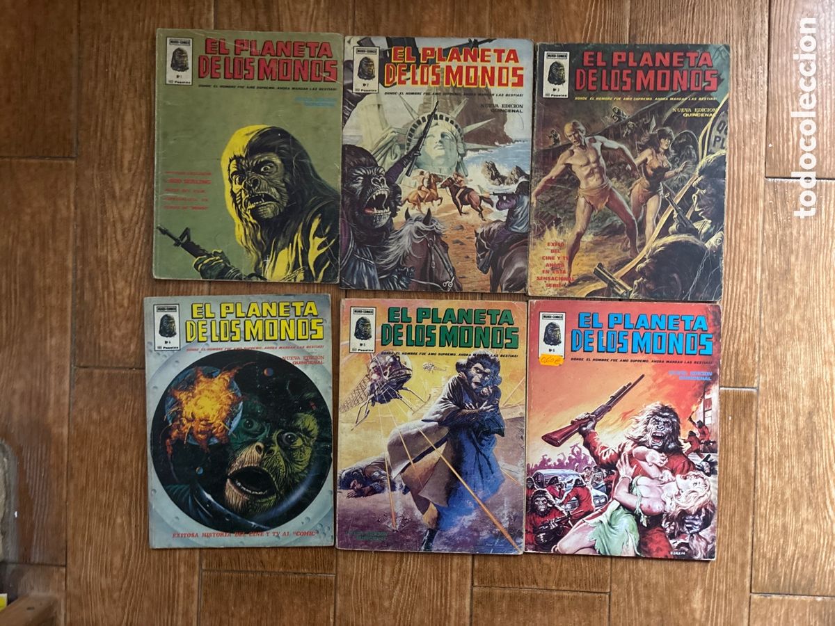 C&oacute;mics: EL PLANETA DE LOS MONOS COLECCION COMPLETA 6 TOMOS EDICIONES V&Eacute;RTICE - Foto 1