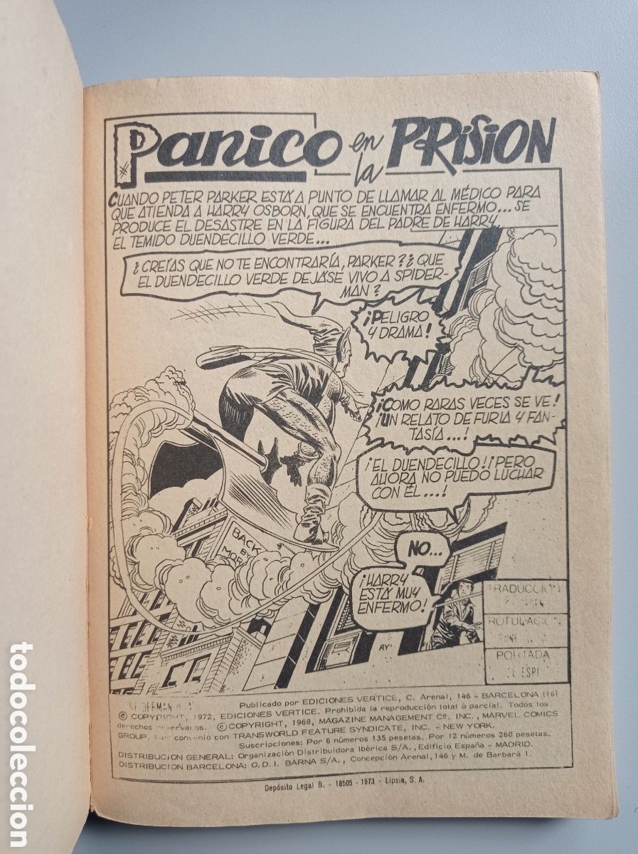 C&oacute;mics: SPIDERMAN. P&Aacute;NICO EN LA PRISI&Oacute;N. VOL. 1 N&ordm;43. - Foto 3